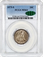 1875-S 20C MS64