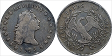 1795 $1 Flowing Hair, 3 Leaves F15