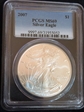 2007 $1 Silver Eagle MS69