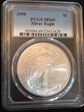 2008 $1 Silver Eagle MS69