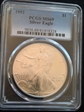 1992 $1 Silver Eagle MS69