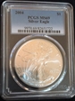 2004 $1 Silver Eagle MS69