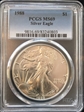 1988 $1 Silver Eagle MS69