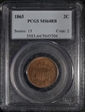 1865 2C MS64RB