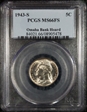 1943-S 5C MS66FS