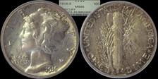 1916-S 10C Mercury MS65