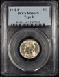 1942-P 5C Silver MS66FS