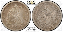 1853-O 25C Arrows and Rays VF25