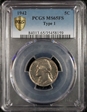 1942 5C Nickel MS65FS