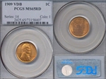 1909 VDB 1C MS65RD