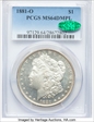1881-O $1 MS64DMPL