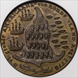 1779 Medal Rhode Island, No Wreath Below Ship MS63