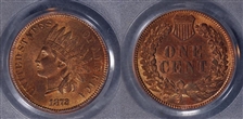 1872 1C MS64RD