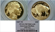 2007-W $50 American Buffalo .9999 Fine Gold PR70DCAM