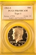 1981-S 50C Type 1 PR69DCAM