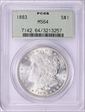 1883 $1 MS64