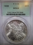 1898 $1 MS64