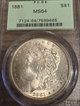 1881 $1 MS64