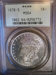 1878-S $1 MS64
