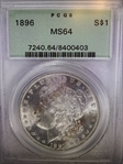 1896 $1 MS64