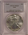 1990 $1 Silver Eagle MS69