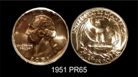 1951 25C PR65