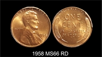 1958 1C MS66RD