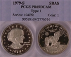 1979-S SBA$1 Type 1 PR69DCAM