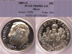 2001-S 10C Silver PR69DCAM