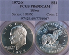 1972-S $1 Silver PR69DCAM