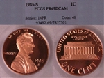 1985-S 1C PR69DCAM
