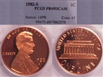 1982-S 1C PR69DCAM