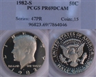1982-S 50C PR69DCAM