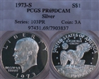1973-S $1 Silver PR69DCAM