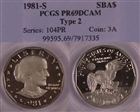 1981-S SBA$1 Type 2 PR69DCAM