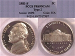 1981-S 5C Type 2 PR69DCAM