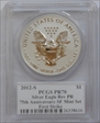 2012-S $1 Silver Eagle Rev PR  75th Anniversary SF Mint Set First Strike PR70