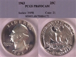1963 25C PR69DCAM