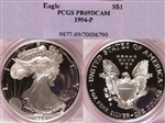 1994-P $1 Silver Eagle PR69DCAM
