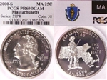 2000-S 25C Massachusetts PR69DCAM
