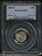 1953-D 10C MS67