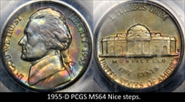 1955-D 5C MS65