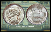 1945-S 5C MS65FS