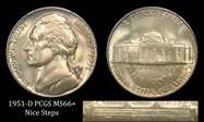 1951-D 5C MS66+