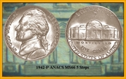 1942-P 5C Silver MS66FS