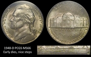 1948-D 5C MS66FS