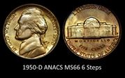 1950-D 5C MS65
