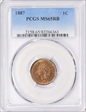 1887 1C MS65RB