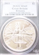 2011 £2 S-BF14 Britannia Ag MS69