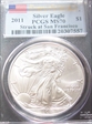 2011-(S) $1 Silver Eagle Struck at San Francisco First Strike MS70